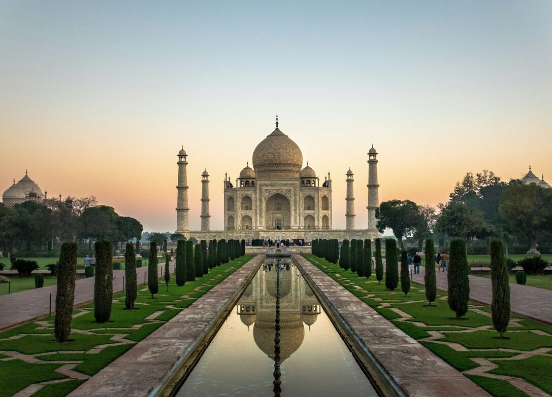 the Taj Mahal